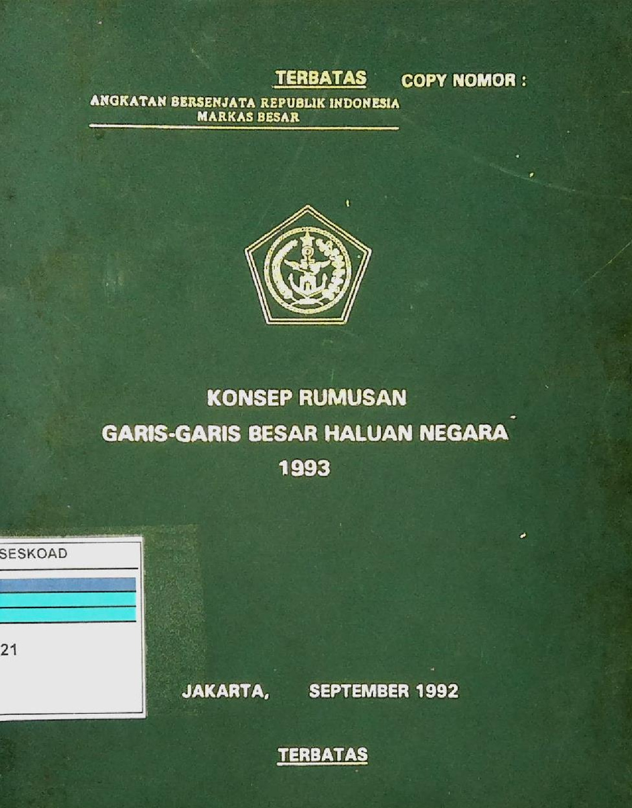 Konsep Rumusan Garis-Garis Besar Haluan Negara 1993